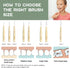Bamboo Interdental Brushes, Between Teeth Cleaner Deep Clean Brush, 40 Count, Size 4, Medium Gaps...