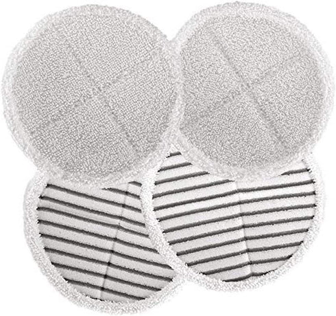 Spinwave Replacement Pads - Compatible with Bissell Spinwave Mops 2124 2039 Series. Includes 2 Soft Pads and 2 Scrubby Pads...