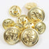 11 Pieces Metal Blazer Button Set - Naval Anchor Crest - for Blazer, Suits, Sport Coat, Uniform, Jacket (Gold)...