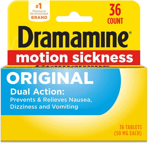 Dramamine Original, Motion Sickness Relief, 36 Count...
