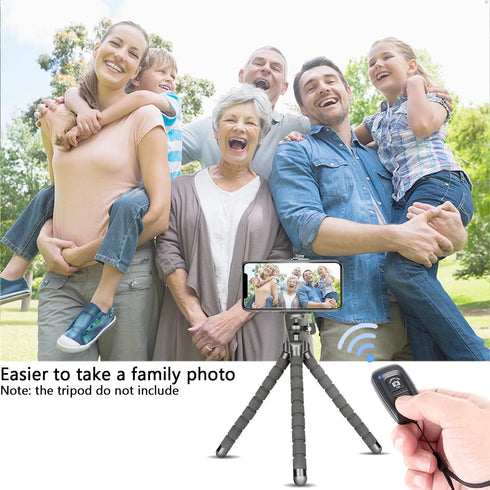 Wireless Camera Remote Control (2 Pack), Wireless Remote for iPhone & Android Phones iPad iPod Tablet, Clicker for Photos & Videos...