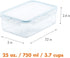 LOCK & LOCK Purely Better Tritan Container/Rectangle Food Storage Bin, 25 Ounce, Clear...
