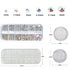 4 Boxes Flatback Rhinestones and Pearls Nail Charms for Acrylics - Crystals, Half Rounds, and Accessories for DIY Nail Art Decor...