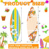 4 Pcs Summer Giant Surfboards Bulletin Board Display Set 47 x 13 Inch Surfing Bulletin Board Cutouts Tropical Graphics Surfboard Sign for School C...