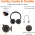 Amazon Basics Bluetooth Wireless On Ear Headphones with Microphone, 35 Hour Playtime, Foldable, One Size, Black...