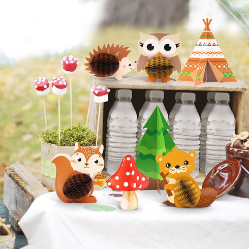 Distaratie Woodland Baby Shower Decoration Table Centerpieces Woodland Animals Table Centerpieces for Party Event Jungle Baby Shower Decorations F...