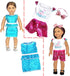 18 inch Doll Clothes and Accessories fit American 18'' Dolls - Including 10 Complete Set of 18 inch American Doll Clothes Outfits Dress with Unico...