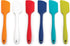 RSVP International Ela Series Heat Resistant Cooking & Baking Strong Silicone Wrapped Steel Rubber Scraper, Spatula, 11x2, White...