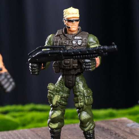 AMOR PRESENT 6PCS Army Men Soldiers, Special Force Action Figure with Weapons Military Soldier Playset Army Toy Set...