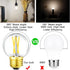 Leools Dimmable E26 LED Bulb 4W Equal E26 40 Watt Light Bulb,E26 Globe Edison Light Bulbs,Daylight 4000K G16.5 Light Bulb led for Pendant,Chandeli...