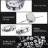 Dilunave 240 Pieces Large Sew on Rhinestones Clear Glass Crystal Gems Diamond Stone Metal Back Prong Setting Crafts Mix Shapes Claw for Jewelry, C...