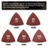 136Pcs Oscillating Tool Sanding Pad Kit, Contains 6Pcs Triangle Sanding Pads and 130Pcs Multitool Sandpaper, 60 80 100 120 240 Grits Oscillating M...