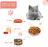 6-Pieces Whisker Fatigue Cat Bowl - 5.5 Inch Shallow Cat Food Dish Wide Cat Wet Feeding Bowls, PET Plate for Kittens and Short Legged Cat, Wheat S...
