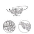 EVER FAITH Women's Austrian Crystal Wedding Bridal Flower Leaf Cluster Hair Band Clear Silver-Tone...