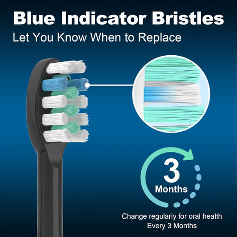 6 Pack Toothbrush Replacement Heads Compatible with WaterPik Sonic Fusion 2.0, FitMount Flossing Brush Head Fit for Water-Pic SF-01 SF-02 and 2.0 ...