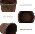 NUOBESTY Round Seagrass Planter Basket: 5.5x7.1" Woven Flower Pots Cover Plant Pots Containers - Wicker Plant Pot Basket Desktop Sundries Containe...