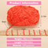 Soft Chenille Yarn (Solar Red, 1PCS) for Crafts, Crocheting, Fancy Yarn for Sweater/Hat/Blankets/DIY Craft, 100% Polyester, 210m/230yard, #4 Mediu...