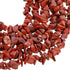TUMBEELLUWA Polished Semi Precious Loose Beads for Jewelry Making, 5-8 mm Chips Tumbled Stones Beads 33" Strand, Red Jasper...