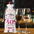 40th Birthday Gifts Women Men Wine Bag, 40 Year Old Birthday Gifts for Women Men, Happy 40th Birthday Party Decorations Woman Man, Pairs Well with...