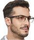 OCCI CHIARI Blue Light Blocking Glasses for Men Metal Frame Eyeglasses Men's Computer Glasses Clear Lense...