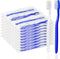 50 pcs Prepasted Disposable Toothbrushes Bulk Individually Wrapped Pre Pasted Soft Toothbrush, Single Use Travel Toothbrushes for Homeless Camping...