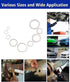 Crush Washer Oil Drain Plug - 568 Pieces 18 Sizes Aluminum Automotive Engine Oil Pan Drain Plug Gasket Assortment Kit (M6 M8 M10 M12 M14 M16 M18 M...