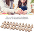 Tissting 100pcs Mini Wooden Fence Garden Wooden Crafts Lawn Fence DIY Wood Picket Wood Fence Mini Ornament for Miniature Fairy Garden Dollhouse(7....