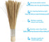 LSZSSJ9.84-inch natural bamboo brush kitchen cleaning brush, used to clean grills, pans, and stoves, without damaging The surface, 2 bamboo brushe...