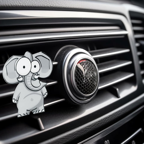 Car Aromatherapy Essential Oil Diffusers, 2Pcs Elephant Air Fresheners Box, Car Interior Fragrance Aroma Diffusers for Car Owners...