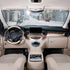 SEG Direct Car Steering Wheel Cover for All Standard-Size Steering Wheels with 14 1/2 inches - 15 inches Outer Diameter, Beige Microfiber Leather...