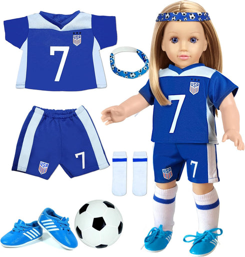 18 inch Doll Clothes Accessories - Compatible with18 Inch Girl Dolls (Sports)...