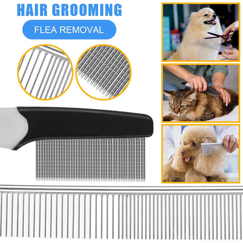 Pet Grooming Kit with Pet Shedding Slicker Brush, Bath Massage for Rabbit, Puppy, Kitten, Pet Grooming Kit With Multiple Combinations, Pet Supplie...
