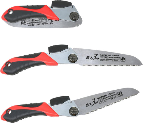 KAKURI Japanese Pruning Saw Folding for Branch & Bamboo Cutting 5-1/8", Foldable Pocket Hand Saw for Wood, Branch, Bamboo, Razor Sharp Japanese St...