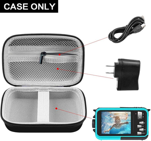 Digital Camera Case Compatible with CAMKORY/for YISENCE/for VAHOIALD/for Kodak Pixpro/for Canon PowerShot ELPH 180 190/ for Sony DSCW800 DSCW830 K...