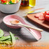 Ceramic Spoon Rest for Stove Top, DAYYET Large Spoon Holder, Spoon Rest for Kitchen Counter, Utensil Rest for Ladles, Spatula, Tong, Pink Kitchen ...