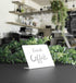 Set of 15 Mini White Chalkboard Signs 3 x 4 inches - Whiteboard Signs Desktop, Food Signs for Party Buffet, Food Display Card, Tabletop Chalkboard...