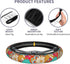 Bohemia Flowers Car Steering Wheel Cover for Womens Girls Mens 15 Inches Anti-Slip Universal Truck Vans SUV Auto Protector Accessories...