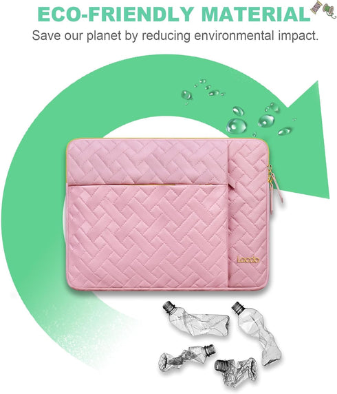 Lacdo 14 Inch Laptop Sleeve Case for HP Lenovo Dell ASUS Chromebook 14 / HP Pavilion Stream 14 / Dell Inspiron 14 / Lenovo IdeaPad 14 / Aspire/ASU...