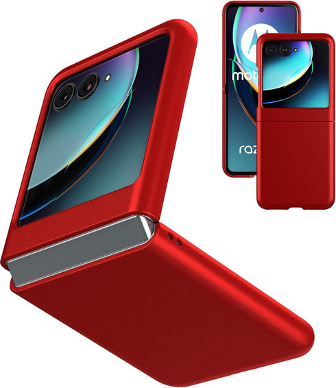 Foluu Slim Fit Case for Motorola Razr Plus 2023, with 1 Pack Soft Inner TPU Moto Razr Plus 2023 Screen Protector, 1 Pack Front Built-in Screen Pro...