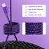 IDISON Corlorful USB C to USB C Cable 60W(3A), Nylon Braided USB C Charger Cable Fast Charging for iPhone 15 Pro Max Plus/Samsung S23, Switch, Pad...
