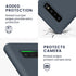 kwmobile Case Compatible with Samsung Galaxy S10 Case - TPU Silicone Phone Cover with Soft Finish - Dark Slate...