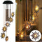Solar Sun Wind Chimes for Outside Solar Sun Moon Star Wind Chimes Outdoor Hanging Lights Warm LED Outdoor Sun Decor Sun Gifts for Wife Mother Gran...
