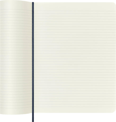 Moleskine Classic Notebook, Soft Cover, XL (7.5" x 9.5") Ruled/Lined, Sapphire Blue, 192 Pages...
