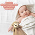 Baby Light Brown Monkey Soft Stuffed Animal Security Blanket, Plush Monkey Character Lovey Blanket, Baby Shower/Nursery Gift, Cuddly Newborn, Infa...