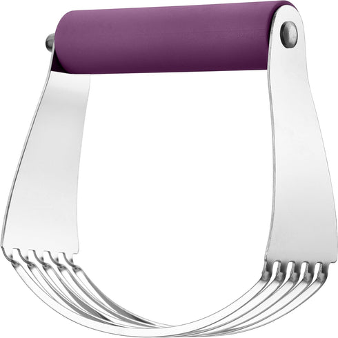 Spring Chef Large Purple Dough Blender For Baking, Heavy Duty Dough Cutter Tool, Stainless Steel Puff Pastry Cutter Tool with Sharp Blades, Dishwa...