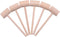 6 Pcs Wooden Crab Lobster Mallets Seafood Hammers, Solid Natural Beechwood...