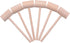 6 Pcs Wooden Crab Lobster Mallets Seafood Hammers, Solid Natural Beechwood...