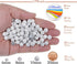 8mm Natural Matte White Howlite Round Gemstone Frosted 100Pcs Bulk Loose Beads for Jewelry Making with Stretch Beading Cord LPBeads...
