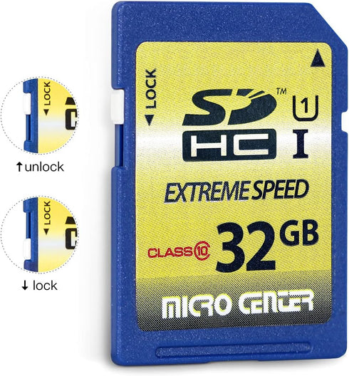 32GB Class 10 SDHC Flash Memory Card Full Size SD Card USH-I U1 Trail Camera Memory Card by Micro Center...