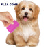 Tick flea comb for dogs 7pcs Metal flea brush for indoor Cats Lice combs for thick hair Pet tear stain comb Fine tooth comb Large and Small dog co...